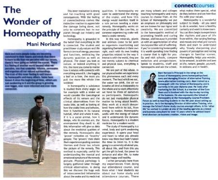 The Wonder of Homeopathy