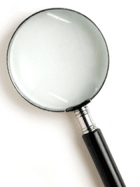 School of Health ethics - magnifying glass image