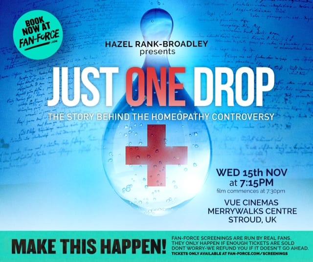 Just One Drop homeopathy movie in stroud Just One Drop homeopathy movie in stroud
