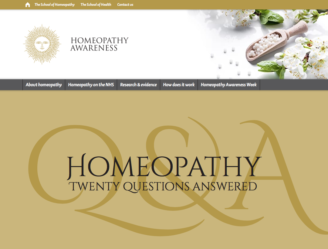 Homeopathy Awareness Week website Homeopathy Awareness Week website