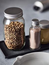 Dentisty and health glass jars