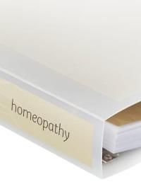 Homeopathy course folder spine