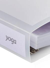 Yoga course folder