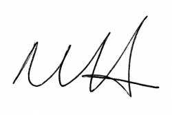 Nicky Sainty sig Nicky Sainty sig