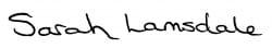 Sarah Lamsdale sig